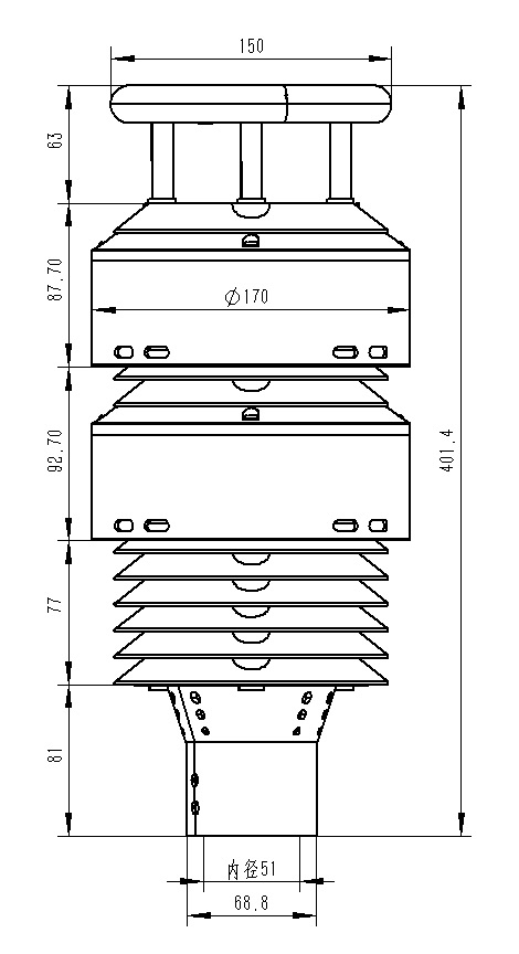 大气环境微形象仪产品尺寸图